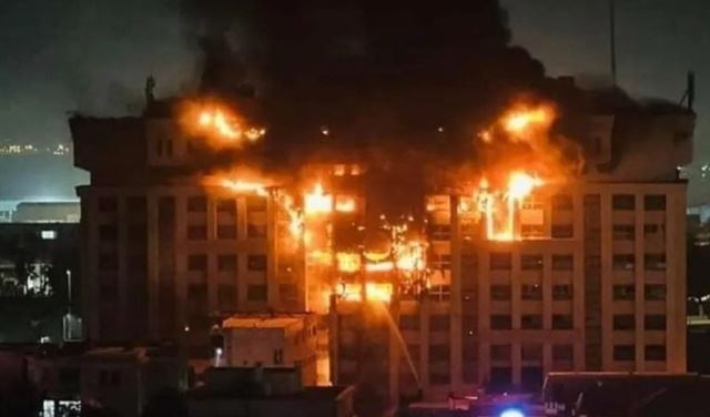 بالفيديو.. حريق هائل يلتهم مديريّة أمن الإسماعيليّة واستنفار في جميع المستشفيات